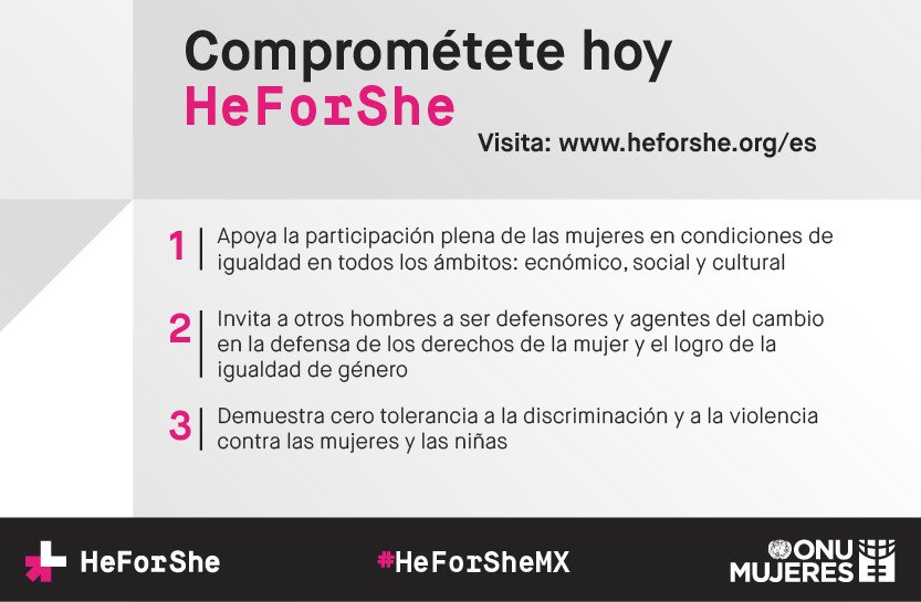 jmvalerapiedras's tweet photo. Conoce y únete al movimiento solidario de ONU Mujeres para la igualdad de género.

#HeForSheMX
#NosotrosPorEllas https://t.co/WD8vUkzp4S