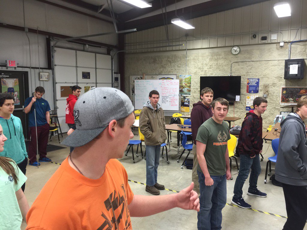 Agtcher's tweet photo. It's not ALWAYS work! Students taking time out to learn to Line-Dance! #bestschoolNWA #barnwarming https://t.co/srTwgShCV9