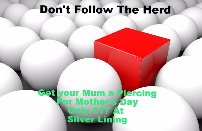 Hudderspiercing's tweet photo. Mother's Day is coming up. Be different. Treat her to a lovely piercing for only £17. https://t.co/7ScOqX0Acm
