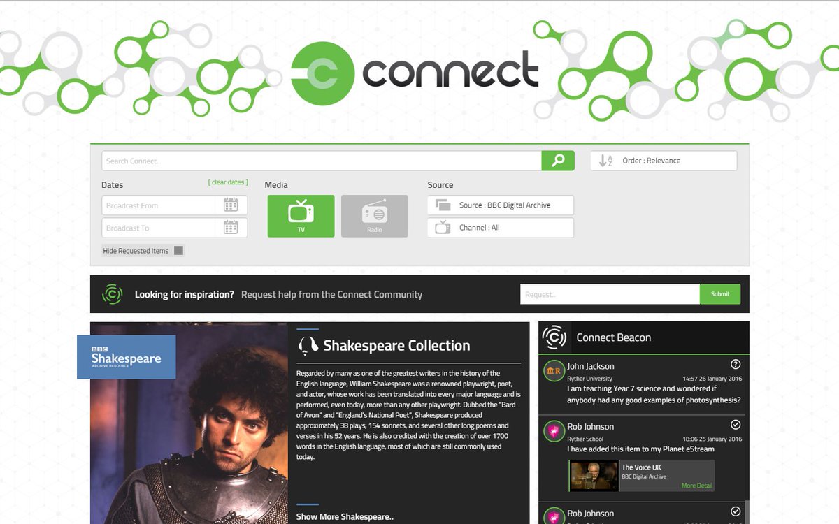 Access the BBC Shakespeare Archive with the NEW Planet eStream Connect Service: bit.ly/1T4tbQh #edtech
