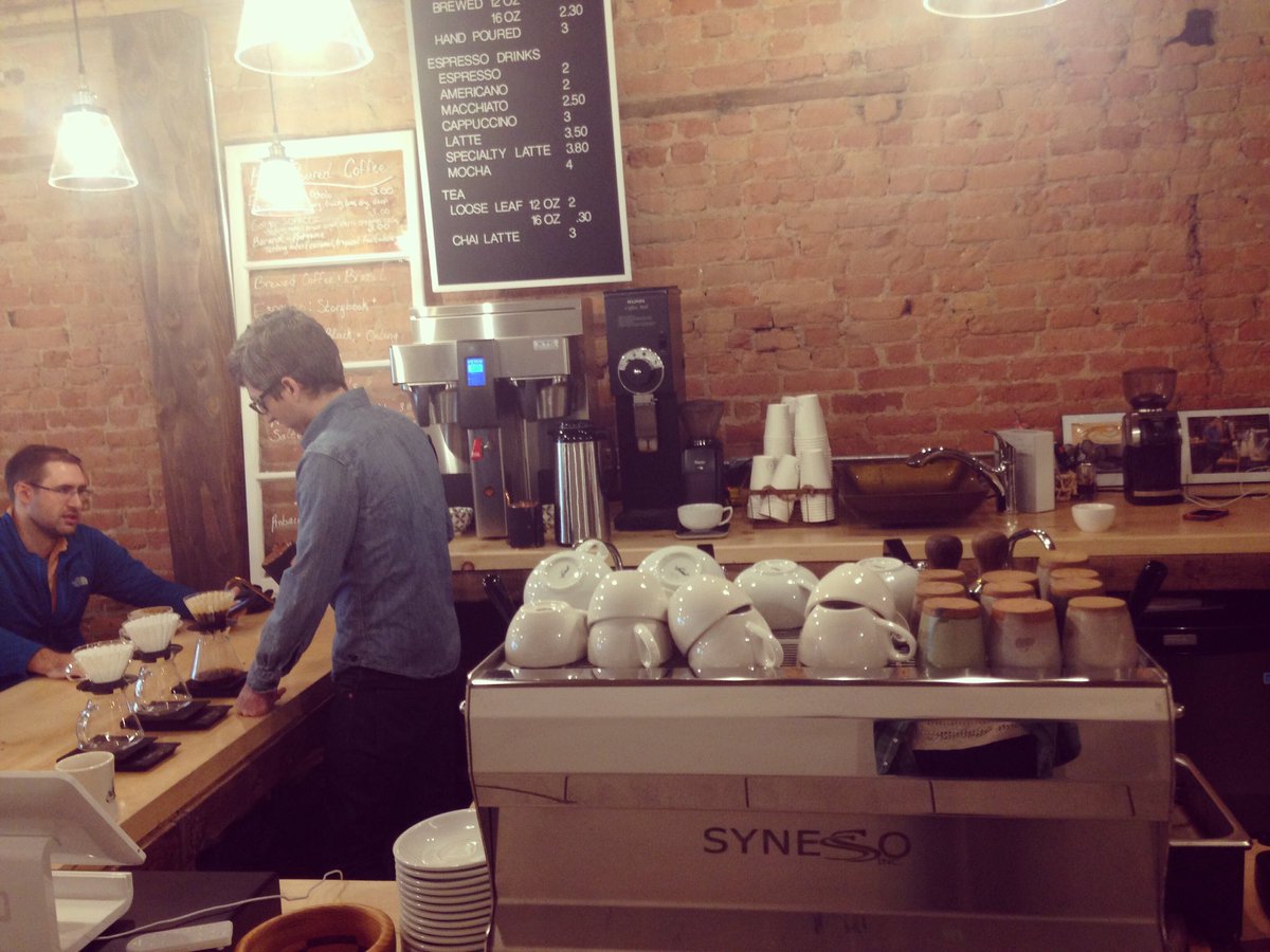 narrativality's tweet photo. Stop in for lunch today! Sandwiches from @TheMarketOnMain, doughnuts, baked goods and fantastic coffee! See ya soon! https://t.co/2usE1sDYA0