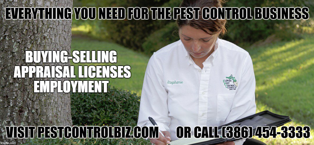PestControlBiz1's tweet photo. The First Name in PestControl! Call or visit today! 
https://t.co/BhjQG8k5LI (386)454-3333
#pest #control #business https://t.co/WUCYykNg1x