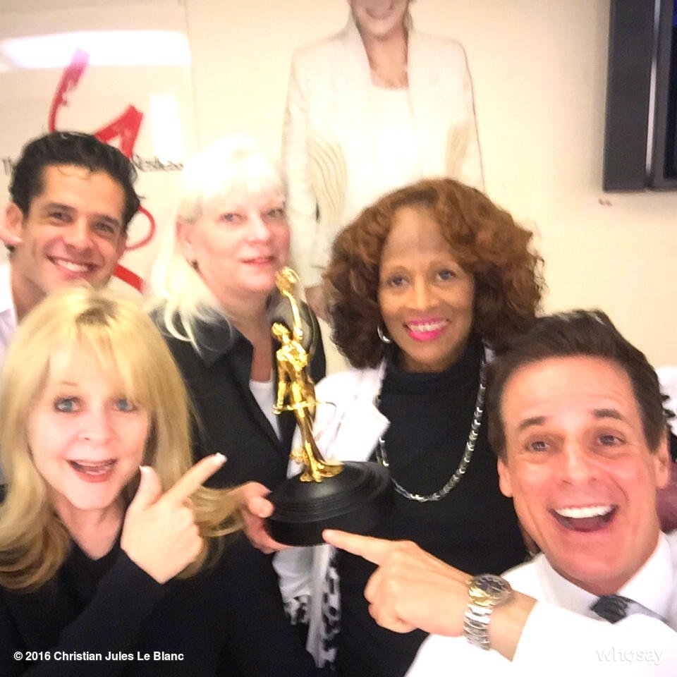 CJLeBlanc's tweet photo. HANGING WITH WINNERS!!! #YR #MakeupDept #GuildAward @MakeupPatti #Cathy #Marlena @YandR_CBS @local_706 @CBSDaytime https://t.co/ZuGVT2SC4m