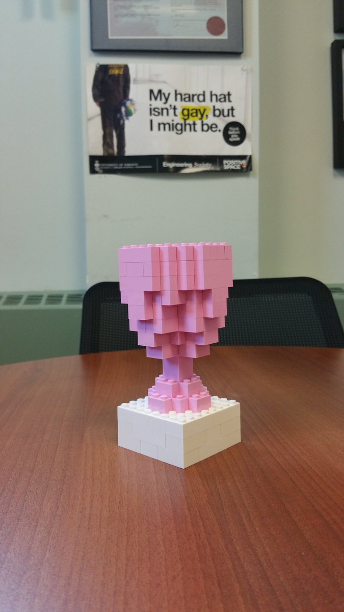 ProfBazylak's tweet photo. The best group Pink Shirt Day (Wed 24-Feb) photo wins this custom designed Pink Trophy! Tweet photos to #PinkSkule https://t.co/gUrBiLaBe2