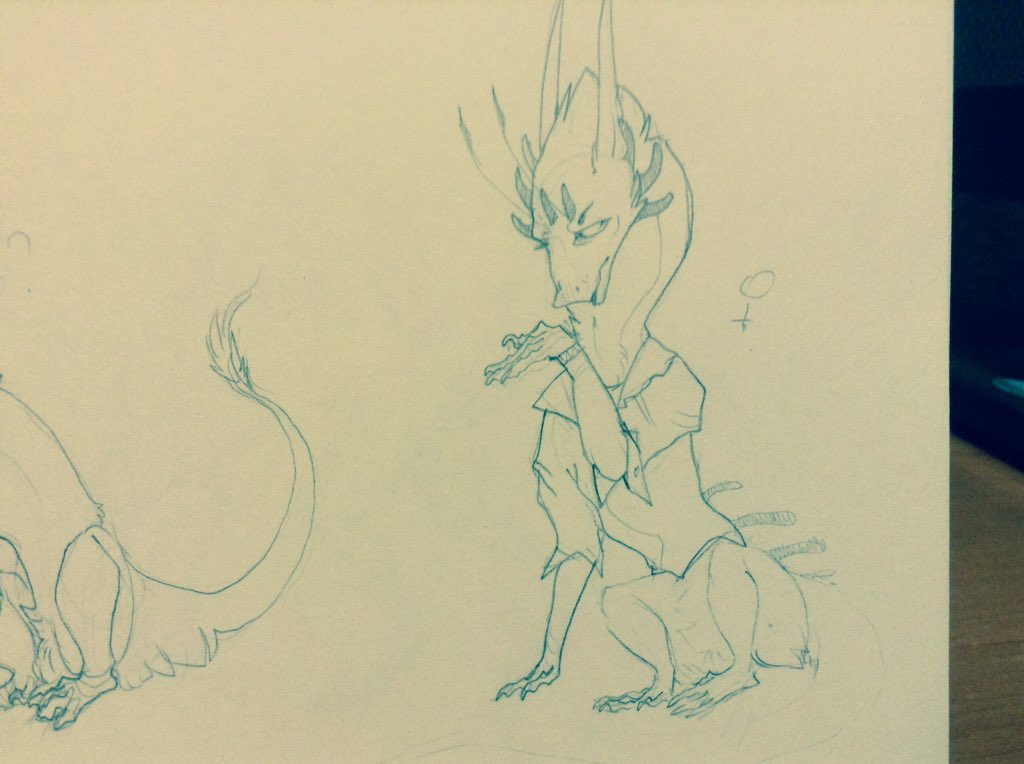 LlithiumElza's tweet photo. #Traditional_art #dragon https://t.co/bxkSO6P54l