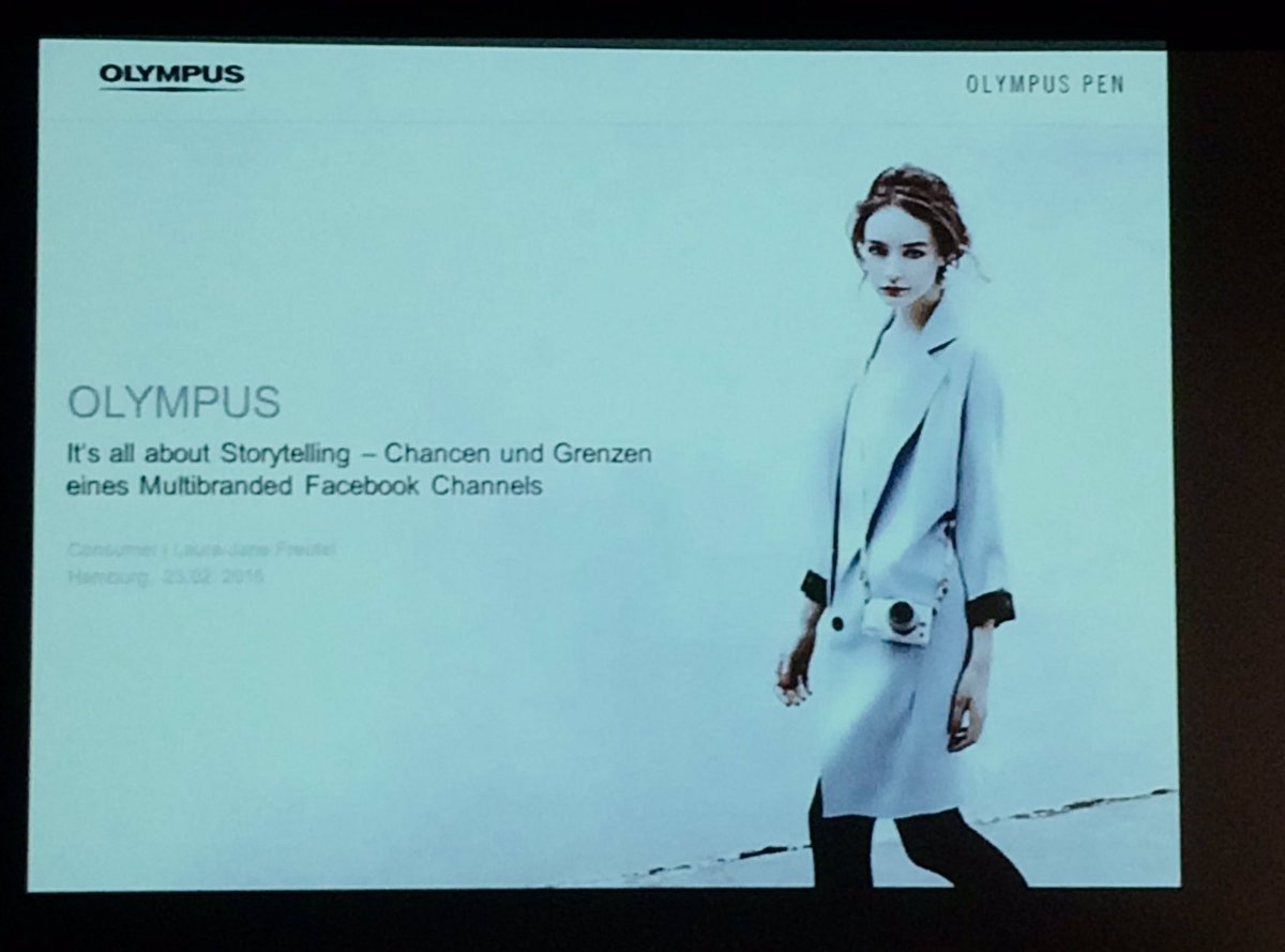 LeaSofie_Nowak's tweet photo. "It's all about storytelling" heißt es jetzt bei der @SMWhamburg #smwhh #socialmedia #multibranded #olympuspen https://t.co/7rMHNYFw2U
