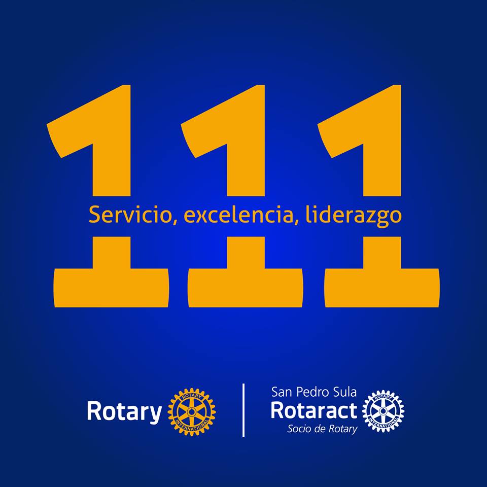 RotaractClubSPS's tweet photo. 111 años de servicio! / 111 years of service! Congrats @Rotary #WeAreRotary https://t.co/oWlJivvptQ