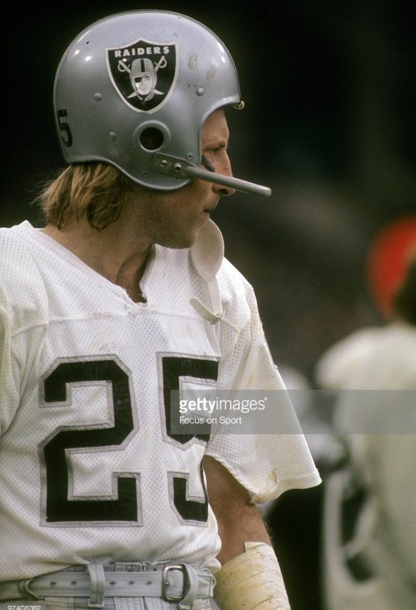 cigarettes football helmet Fred Biletnikoff's helmet afforded him only slightly more protection than  putting a colander on his head. #SuperBDay