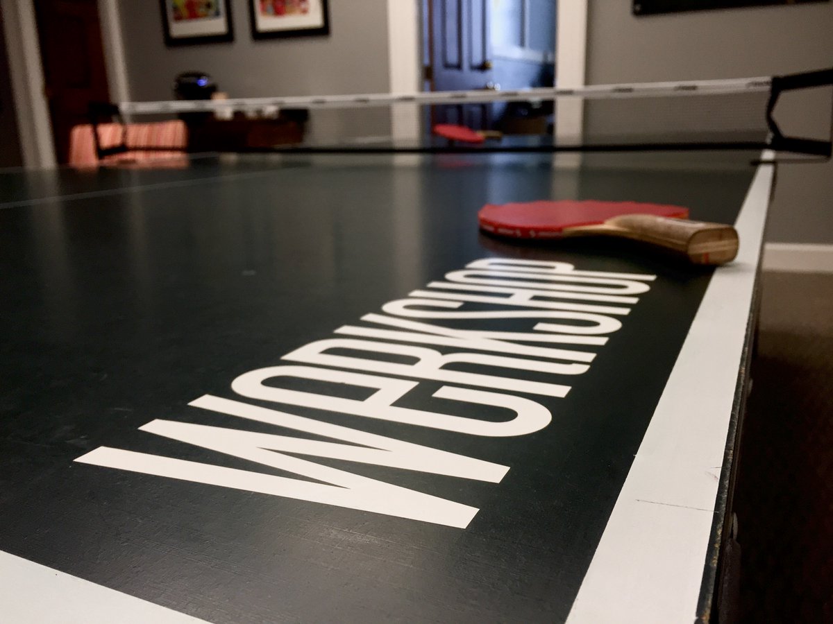 wearesevenblue's tweet image. We are secretly professional ping pong players. #Fun #Werking #FunEnvironment #Office