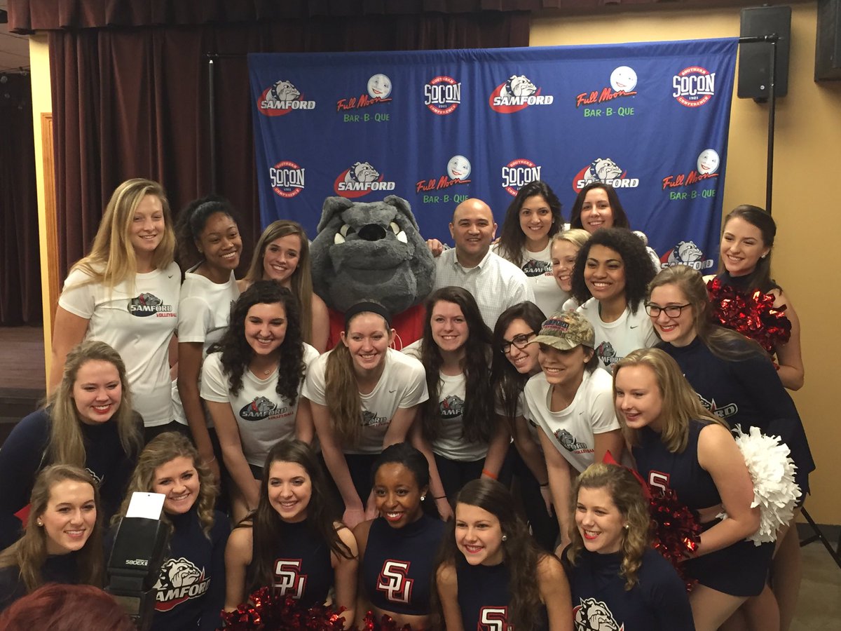 SamfordVB's tweet photo. Thanks everyone for coming out to welcome our new Head Coach Keylor Chan to @SamfordU !! #KickinItWithKeylor https://t.co/rzVwFI36tS