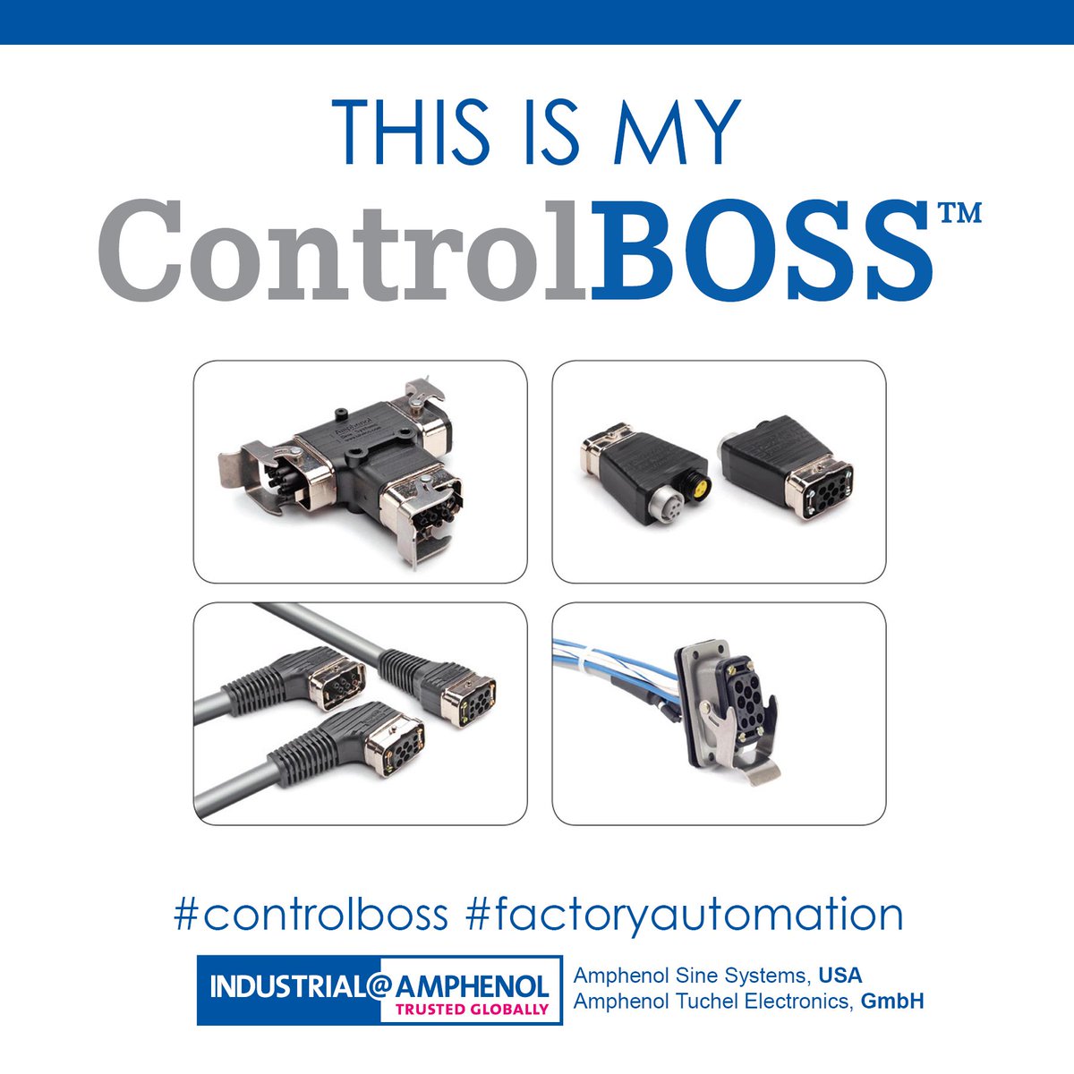 AmphenolSine's tweet photo. THIS IS MY #controlboss #factoryautomation #standardproducts #customsolutions https://t.co/LaObV2O25g https://t.co/2uTJnYwx2c