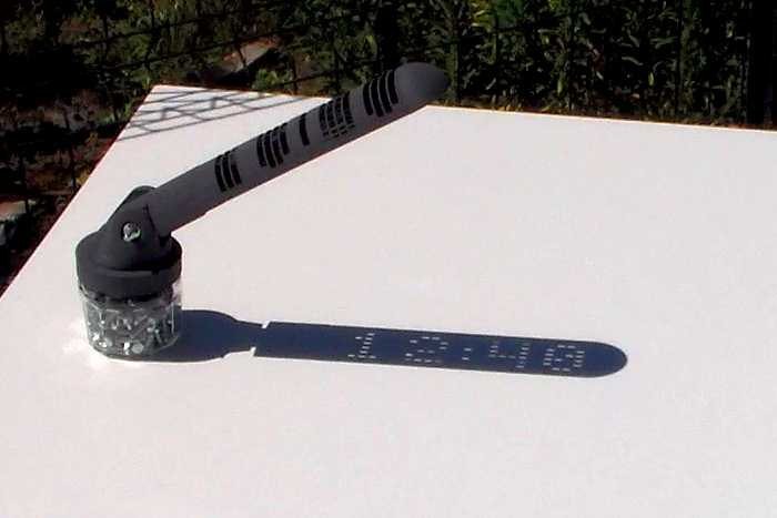LaughingSquid's tweet photo. A 3D Printed Sundial That Displays the Time in Digital Format Without the Use of Electronics https://t.co/HX5t94Oyn4 https://t.co/q7Wt5p8eBq