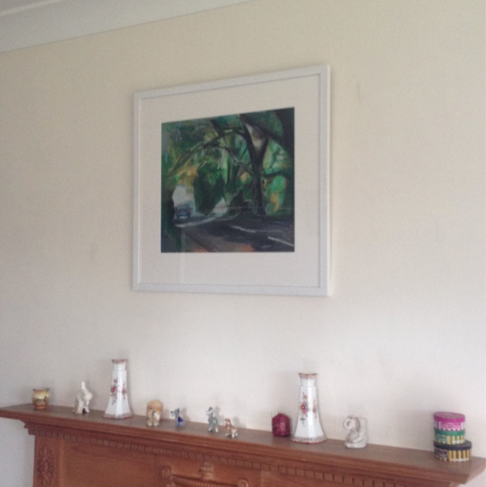 KateButtimer1's tweet photo. Another painting back very happy excuse the reflection on the glass #artwork #painting #katebuttimer #fineartist https://t.co/PEp4NDWSz4