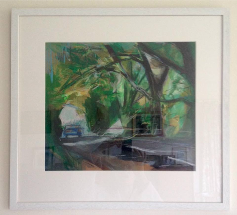 KateButtimer1's tweet photo. Another painting back very happy excuse the reflection on the glass #artwork #painting #katebuttimer #fineartist https://t.co/PEp4NDWSz4