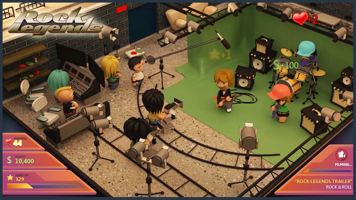 rocklegendsgame's tweet photo. Making a video in @rocklegendsgame ! #music #simulation #tycoon #gamedev #indiedev https://t.co/IF00hLOWUJ