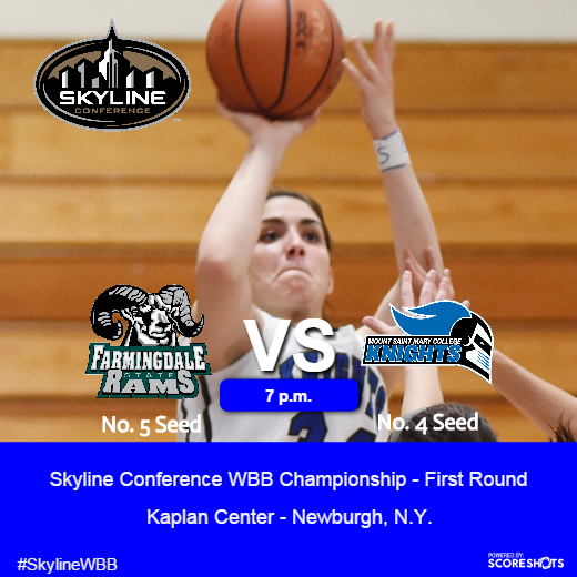 SkylineConfD3's tweet photo. WBB: @MSMCKnights and Jessica Rini welcome Farmingdale State in first-round action tonight https://t.co/QsXyEMWYCA