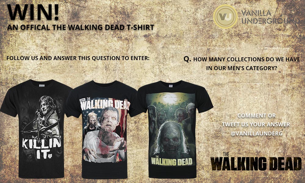 VanillaUnderG's tweet photo. #Win a #TheWalkingDead tee from Vanilla Underground! #RTW https://t.co/CY9M2PG4CE #giveaway #freesuff #competition https://t.co/JVEADkWrXA