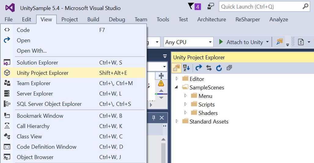 VSToolsForUnity's tweet image. Use the Unity Project Explorer to have the same view of your project in Unity and Visual Studio. #unitytips #unity3d