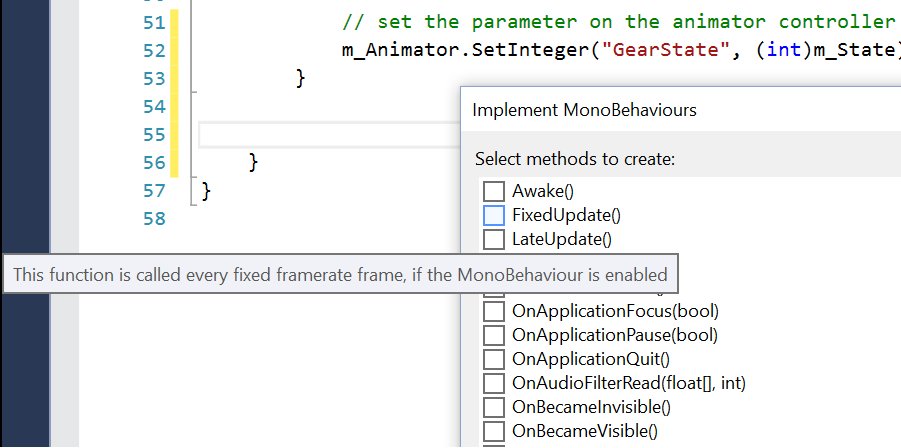 VSToolsForUnity's tweet image. Use our MonoBehaviour wizard to add Unity messages to your scripts. #unitytips #unity3d