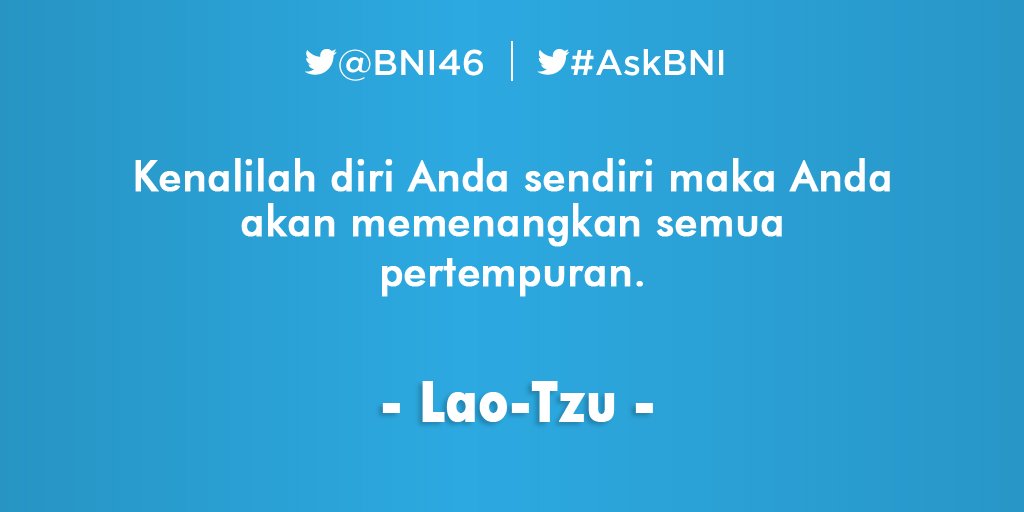BNI's tweet photo. Selamat pagi dan selamat beraktivitas :) #BNIQuotes https://t.co/ROQMyl3Uep https://t.co/f0pDhfZ5f9