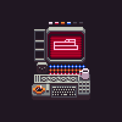 adm_bng's tweet photo. #ComputerConsole for @Pixel_Dailies. USCSS Nostromo bridge console. #pixel_dailies, #pixelart. https://t.co/R4hdFjQavV