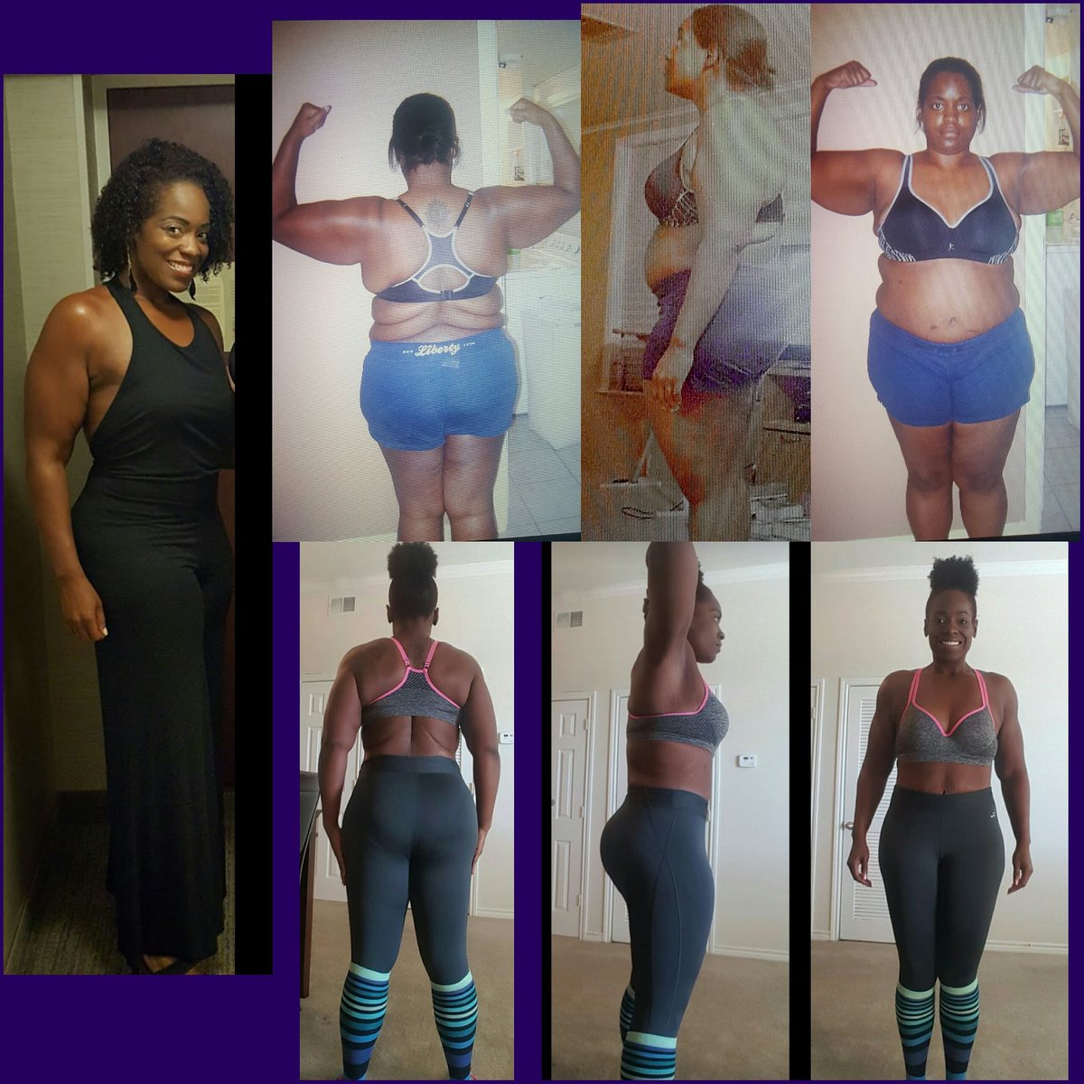 ThickFitBP's tweet photo. Transformation Tuesday: When I say "The Struggle is REAL" it's not by word of mouth! https://t.co/ycfAkjesno