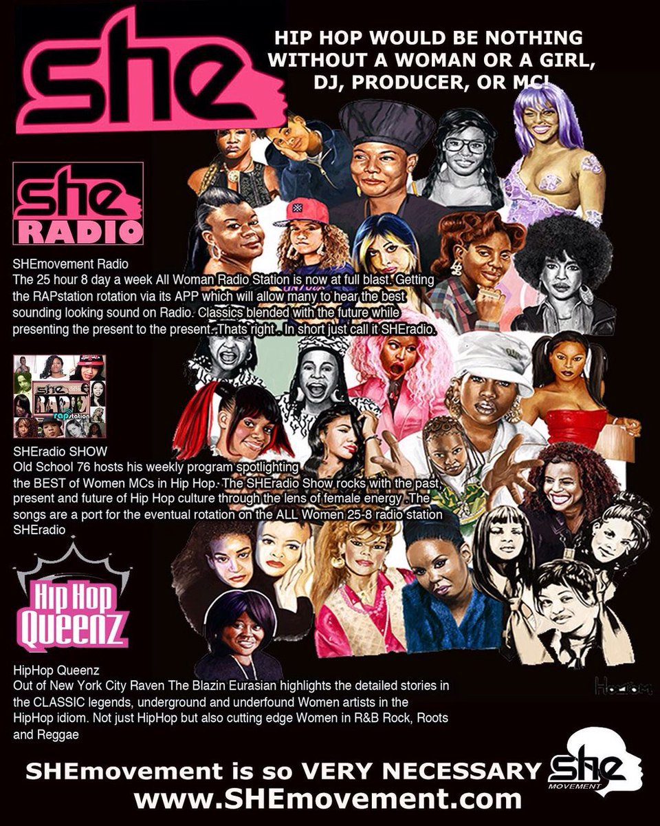 RAPstationblast's tweet photo. LISTEN TO @SHE_Radio on https://t.co/65zSVZXM3r RAPstation 25-8 for SISTERS in HIP HOP Everywhere https://t.co/vaCF4LMjfY