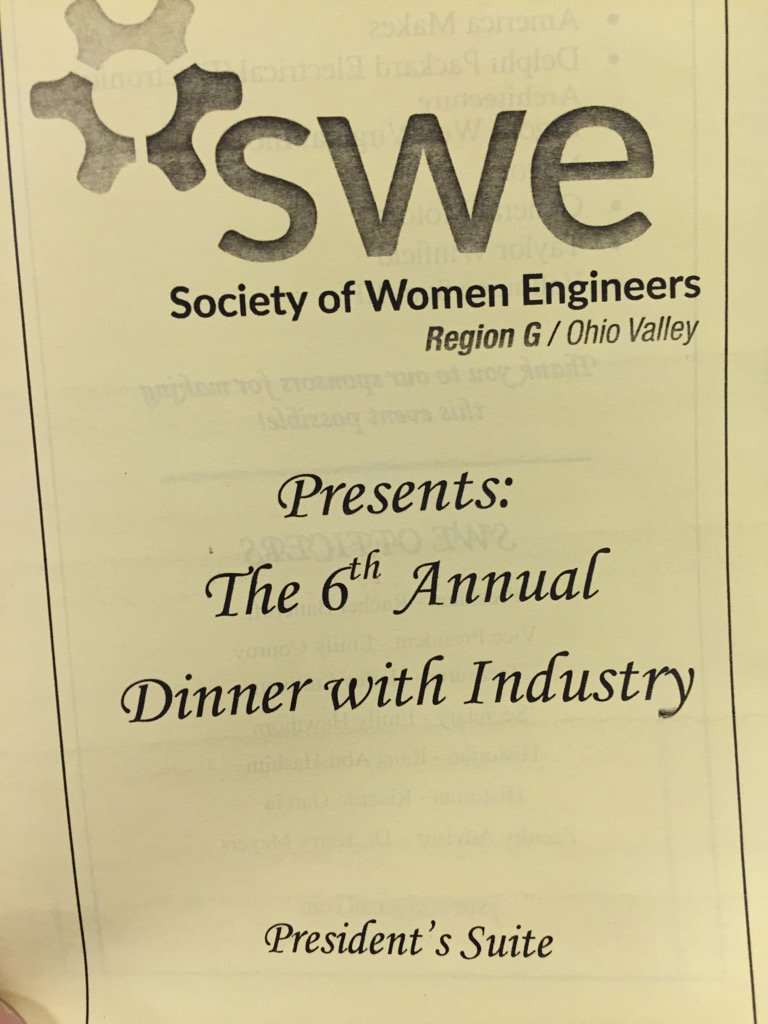 Thanks <a href="/youngstownstate/">Youngstown State University</a> for the great event!  #womeninengineering #SWE