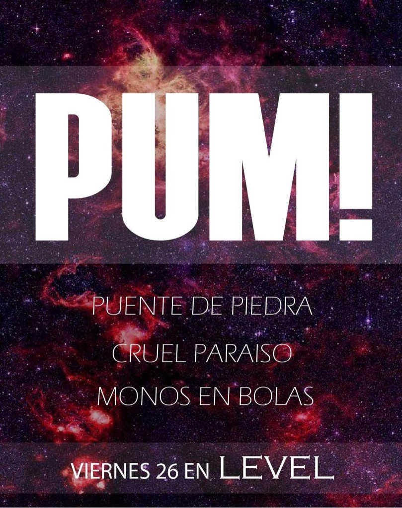 PumOficial's tweet photo. ESTE VIERNES ! PUM en LEVEL !! Nueva promoo #Genial https://t.co/ITaCa3VJk3