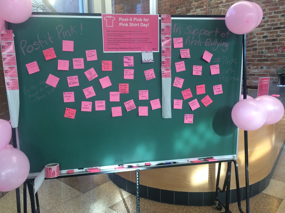 Put on your Pink for #PinkShirtDay on Wed Feb 24 #LetsEndBullying #PinkShirtPromise @uwgv ow.ly/YFcRS
