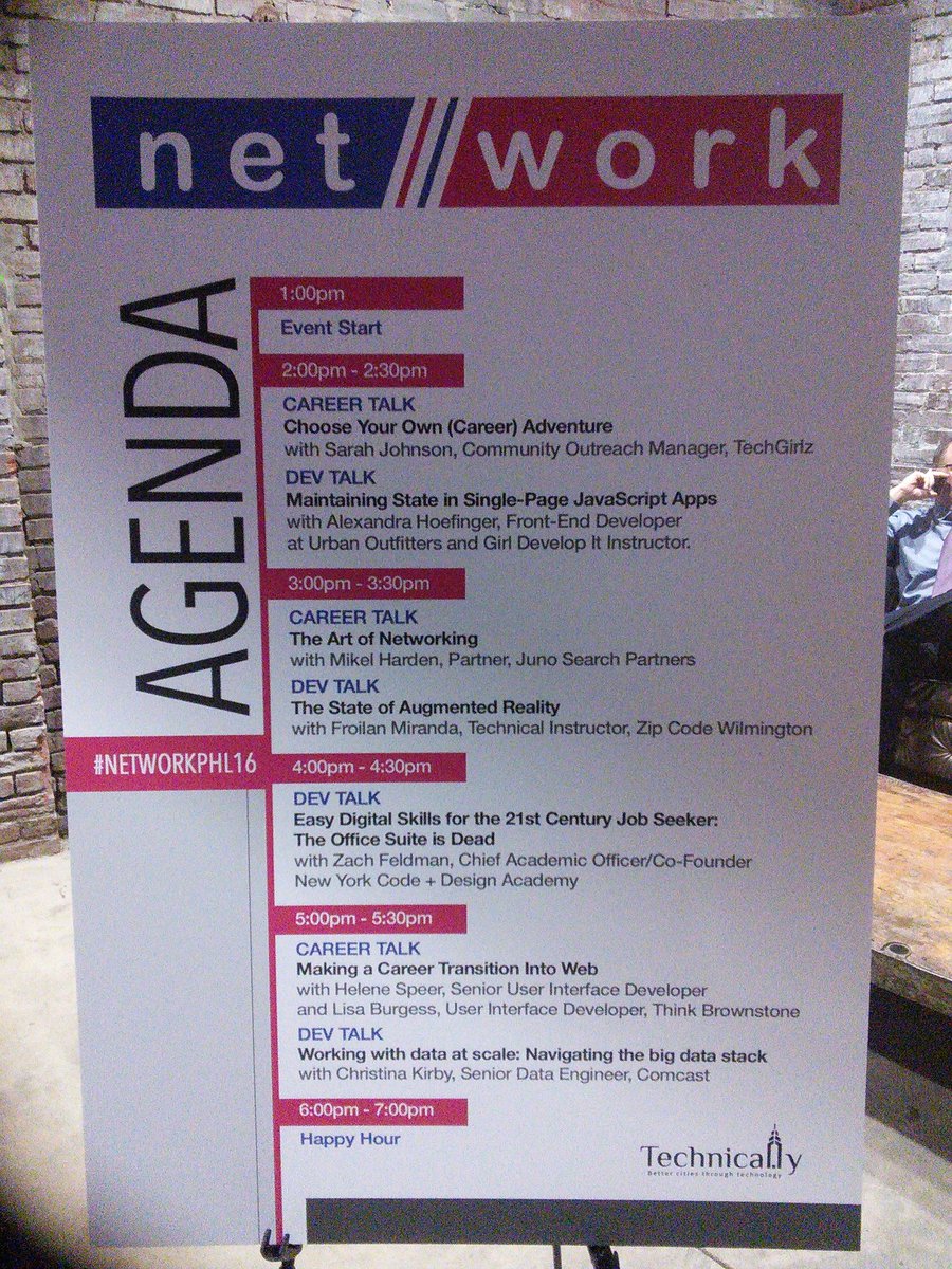 SkyeHorbrook's tweet photo. Volunteering with @TechnicallyPHL #networkphl16 #TechinPhilly https://t.co/CXvlPcJnon