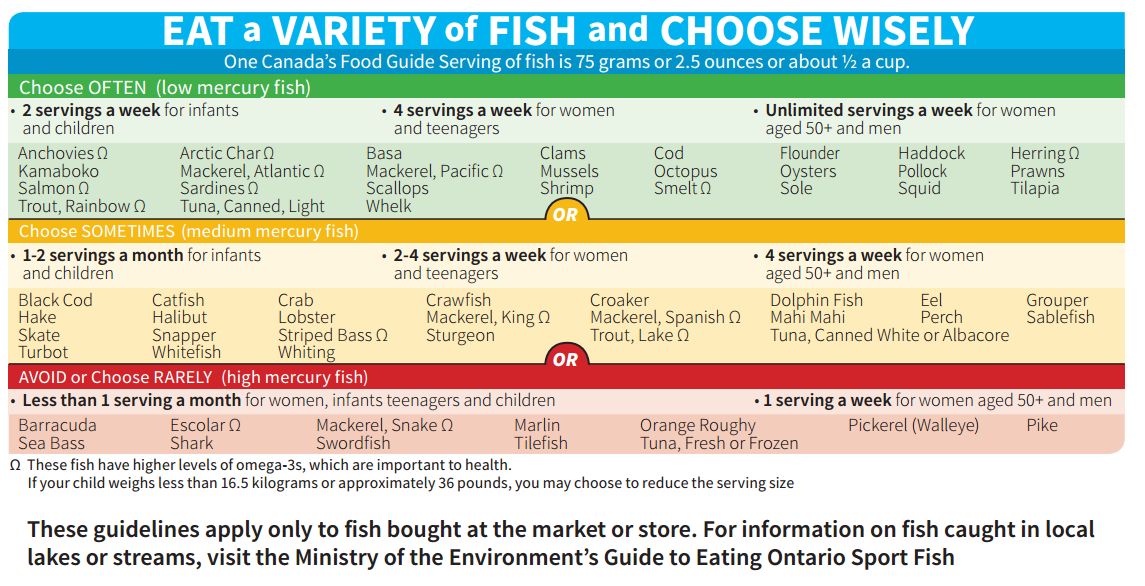 YorkRegionGovt's tweet photo. Q2: Why should I be concerned about mercury in fish? #CheckUpChat #Guide2EatingFish https://t.co/KnaEtj9ugG
