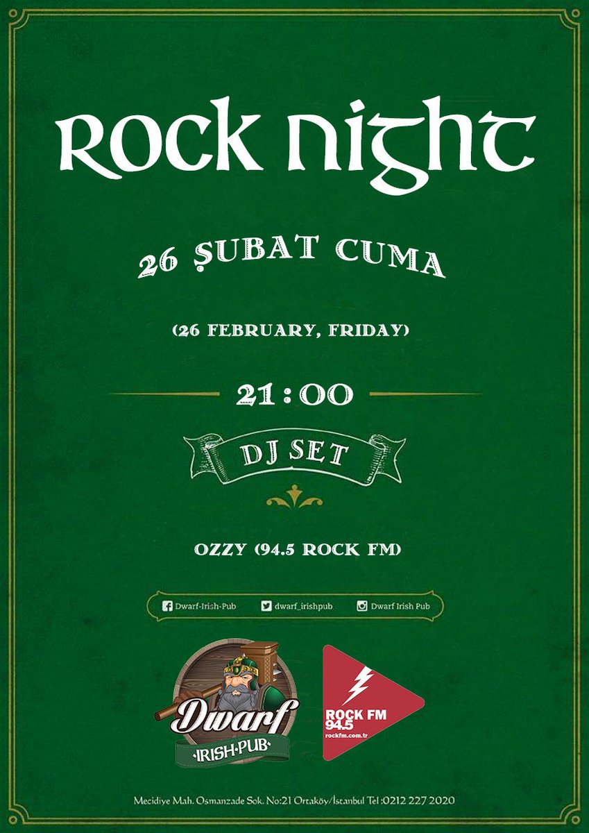 ozzyonair_'s tweet photo. Cuma 🎧 @dwarf_irishpub https://t.co/aBt9ueZ7Rc