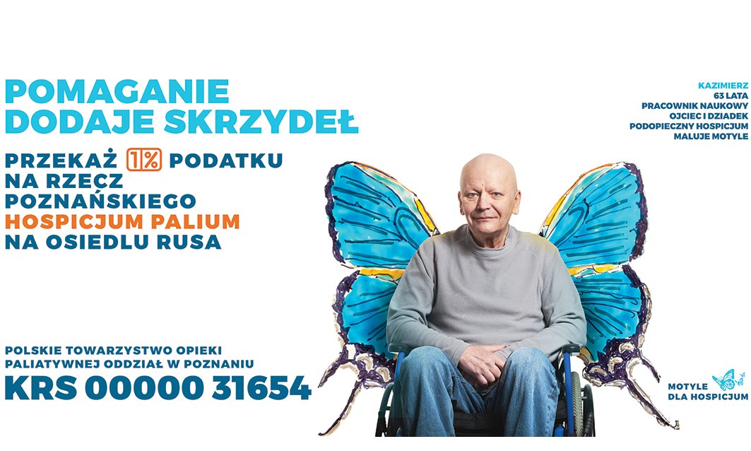 FundraisingPL's tweet photo. „Pomaganie dodaje skrzydeł” ☛ ruszyła kampania #1procent hospicjum #Palium w @CityOfPoznan https://t.co/rTsxYwbs09 https://t.co/J1xld7JKjz