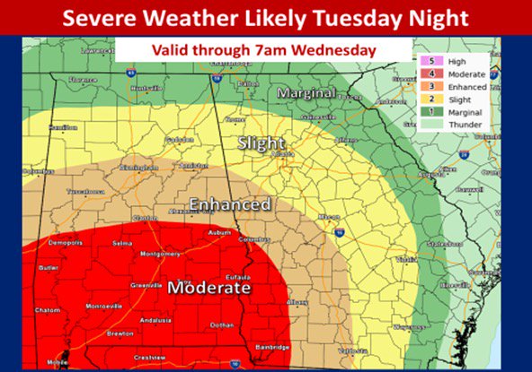 CowetaEMA's tweet photo. I encourage everyone to have a weather radio in their home to help stay  alert overnight https://t.co/IC79IH2Zax