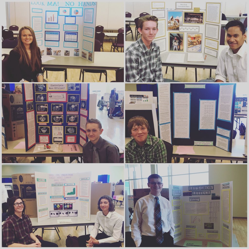 Cass_Joiner's tweet photo. Weber high FFA members rockin it at the district science fair! @weberffa @WeberPrincipal https://t.co/msCwGIbACB
