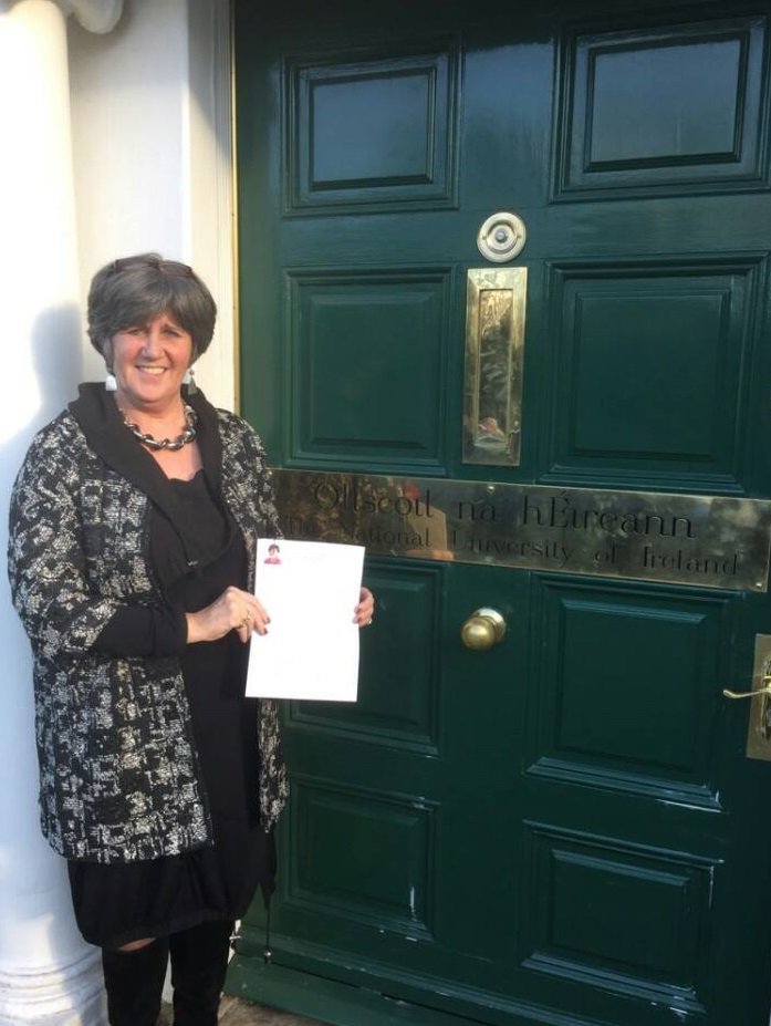 ellenomdunlop's tweet image. Handed in my NUI #Seanad nomination form today. Campaigning to be the 1st female NUI senator since 1981! #ElectEllen