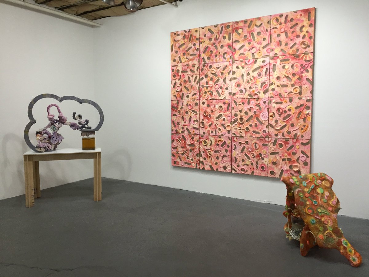 My show They/Them/Their is up at Black Ball in WB, BKLN. Tasting March 9. #fermentation #sculptures #kimchi #foodart