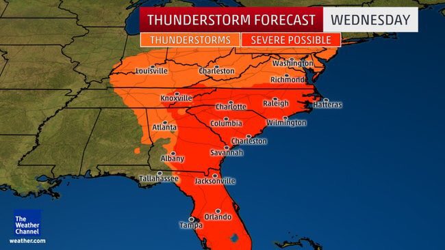 JointCyclone's tweet photo. ⚠️ Tornado Watch: We are expecting a tornado outbreak today &amp; Wed but this is very serious storm about this matter https://t.co/9ba6Z65ZIh