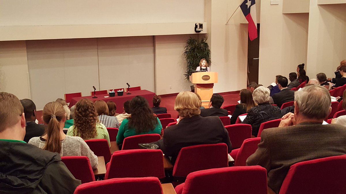 CommunitySMU's tweet photo. @CityOfDallas @Mike_Rawlings #mayorspovertytaskforce Regina Montoya shares about @dallasschools https://t.co/4flyARyPfM
