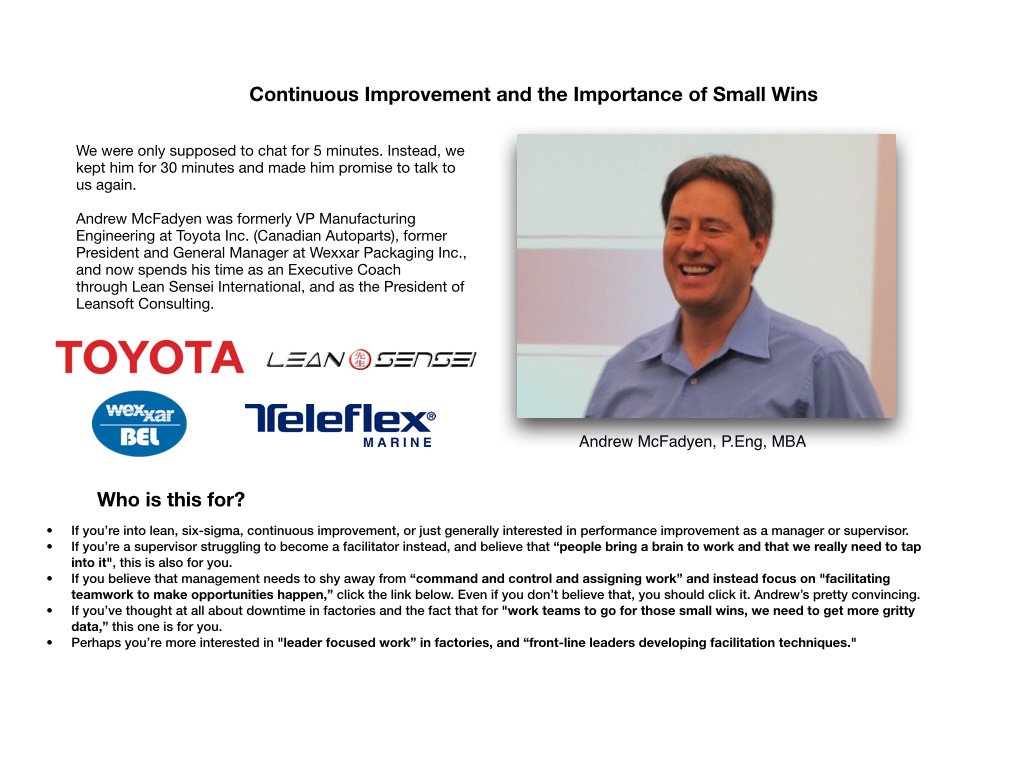 SiteFlo's tweet photo. Andrew McFadyen joins us to talk about Small Wins, Continuous Improvement &amp; automation myths https://t.co/zZGnatAV78 https://t.co/W9TGF8F0yV