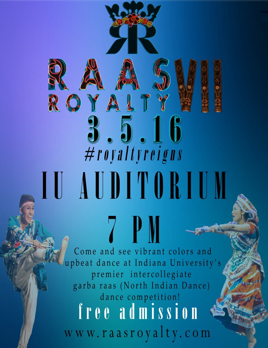 RAAS Royalty is Back! March 5th. <a href="/IUAuditorium/">iuauditorium</a> FREE &amp; Open to the Public