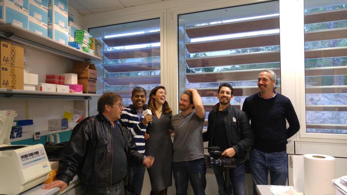 Tech4Rare's tweet photo. TV Interview In The Lab @CLabCagliari @bio_akumar @chiara__saba  #telecostasmeralda #biotech #startup https://t.co/6VKncH8Cth
