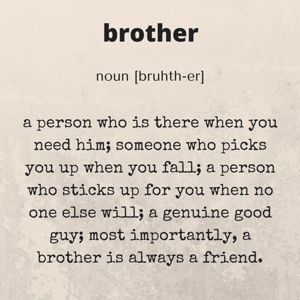 "I love you, @HeroWithAColt45. You're my brother and my best friend."