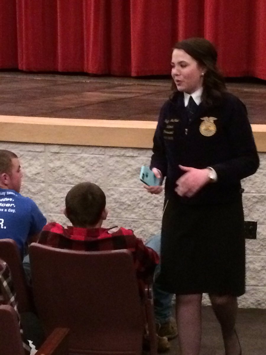 Students <a href="/MountHorebHigh/">MHHS</a> getting a special message from the <a href="/NationalFFA/">National FFA</a>  president. <a href="/WisconsinFFA/">Wisconsin FFA</a> #NBC15