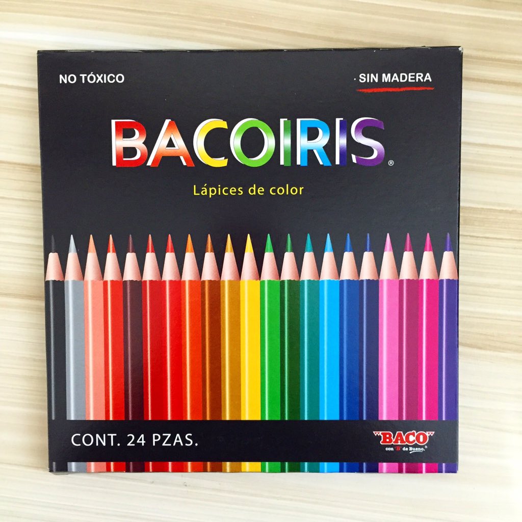 BACO_SA's tweet photo. Bacoiris #baco #bacoiris #colores #color #pencils #lapices #mexico #logo #design #fabrica https://t.co/jPqURfJV2H