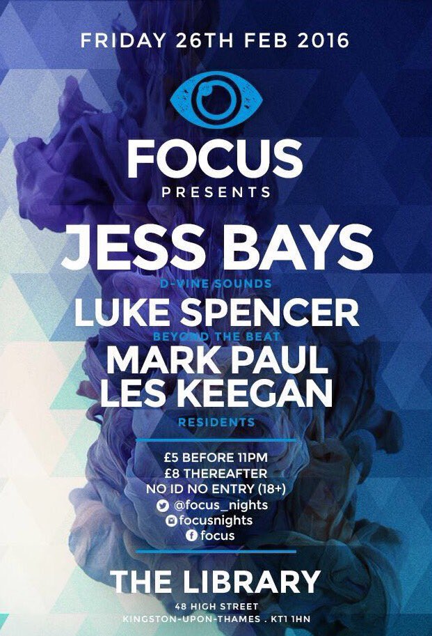 focus_nights's tweet photo. Focus is back for our second party of 2016 ... 
Get down and get involved @thelibrarybarKT this Friday ! 👊🎵 https://t.co/YqDPvwEw1Q