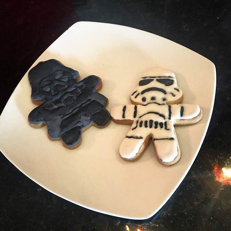 The force is still with @thevillagedowntown. The Village is selling Darth Vader and Stormtrooper cookies today!