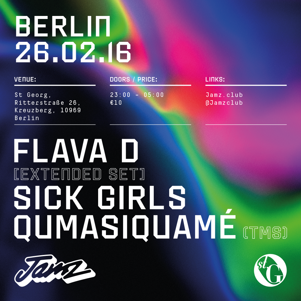 Jamzclub's tweet photo. We return to Berlin on Friday with @FlavaD tickets rolling - https://t.co/Y1KLLCLOhx https://t.co/X55LZIfyGM