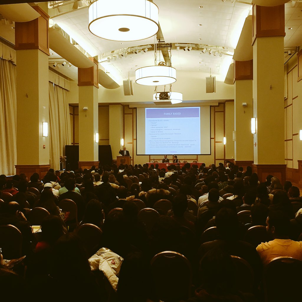 careerdesignnu's tweet photo. Packed house today at the @Northeastern #NUIntlForum - We'll be in Curry until 8pm. Stop by! #iheartcoop https://t.co/Inq9dSLqgo